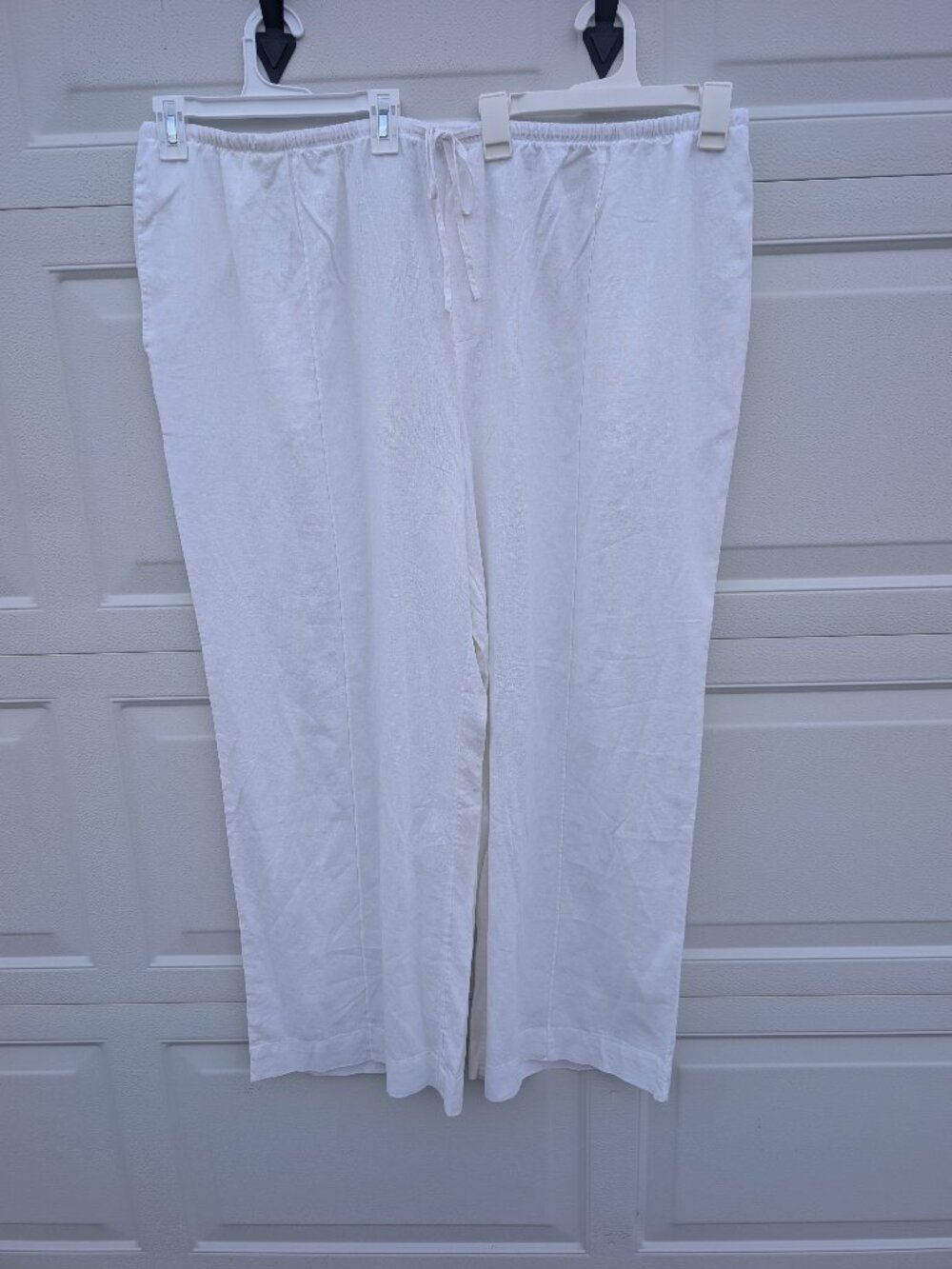Elastic Waist linen plus size pants